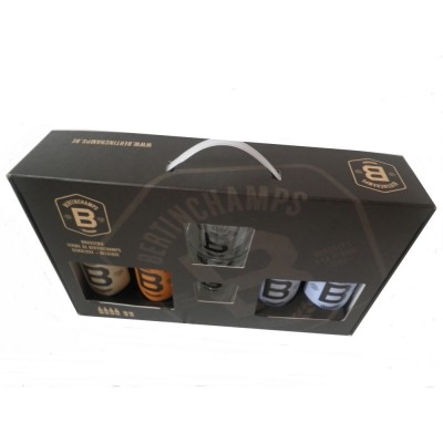 Coffret Bertinchamps (4 bières 50 cl + 2 verres)