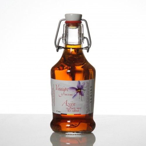 Frambozen azijn met saffraan 200 ml (Safran de Cotchia)