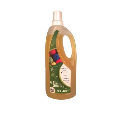 Lessive liquide laine et délicat agrume 1 L (Wallo-wash)