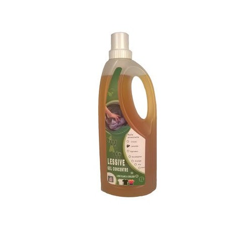 Vloeibaar wasmiddel kleur & dark met essentiële olie met citrus1 L (Wallowash)