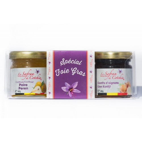 Pack confits au safran pour foie gras  (Safran de Cotchia)