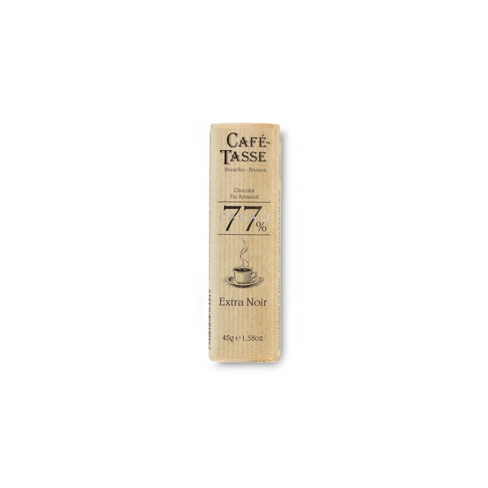 Chocolat au lait praliné Amandes sur lit de brisures de chocolat  45 g(Café-Tasse)