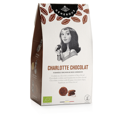 Chocolade cookies met hazelnoten en fleur de sel bio (Generous)