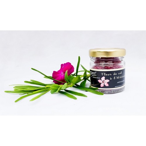 Fleur de sel de Guérande parfumé à l'Hibiscus 25 g (Biscus) 