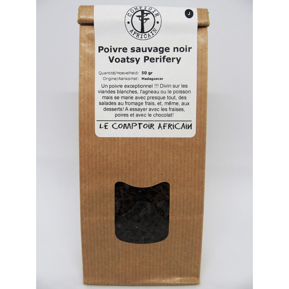 Poivre sauvage noir Voatsy Perifery 50 g(Comptoir africain)