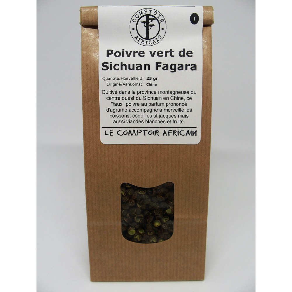 Groene peper Sishuan Fagara 25 g (Comptoir africain)(Comptoir africain)