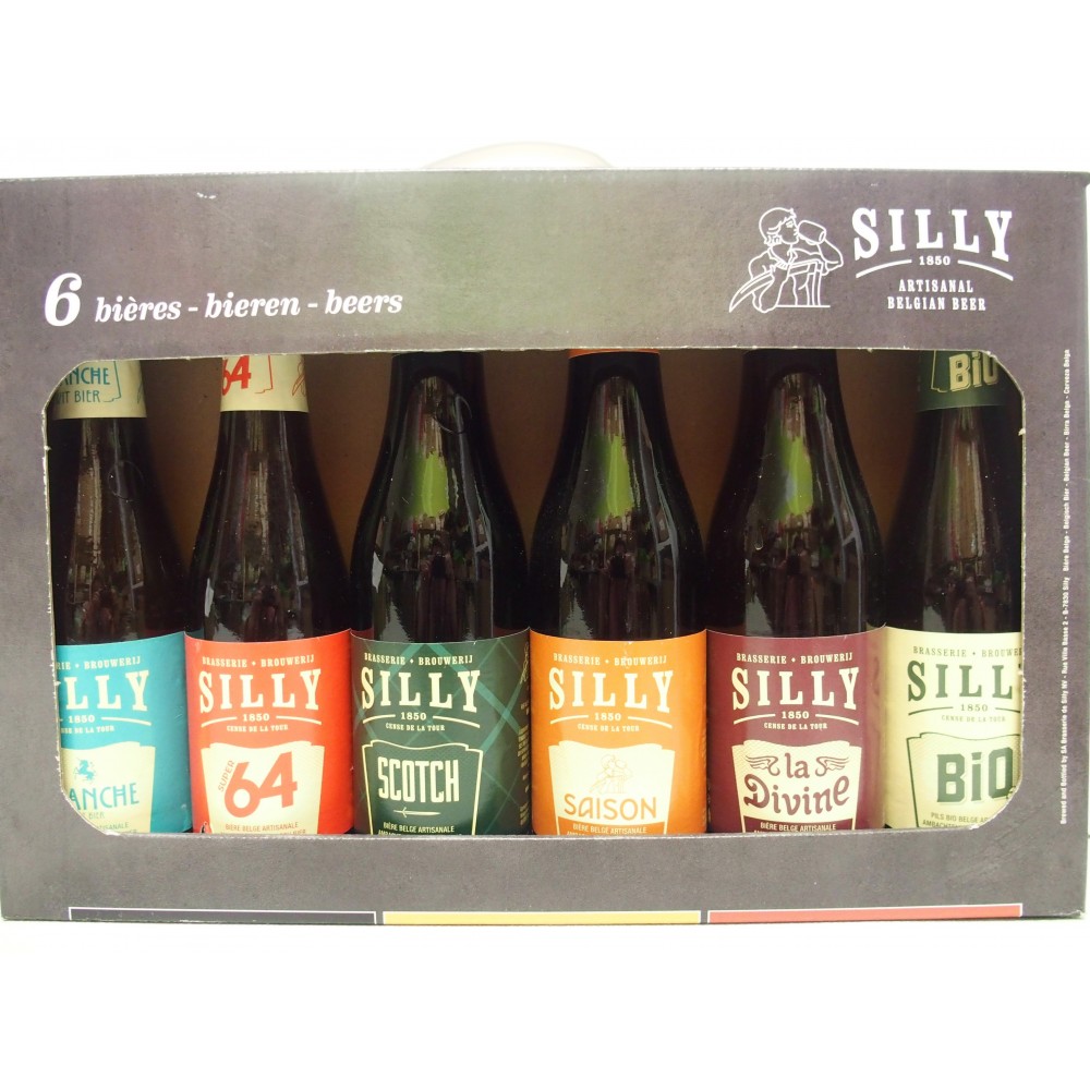Koffer van 6 bieren 33 cl van Brouwerij Silly