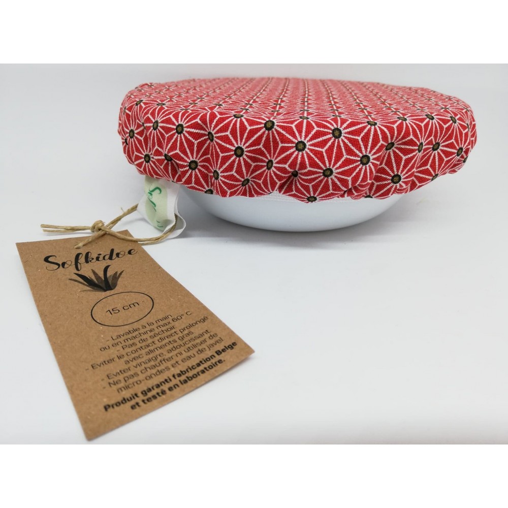Deksel Origami rood 12.5 cm (Sofkidoe)