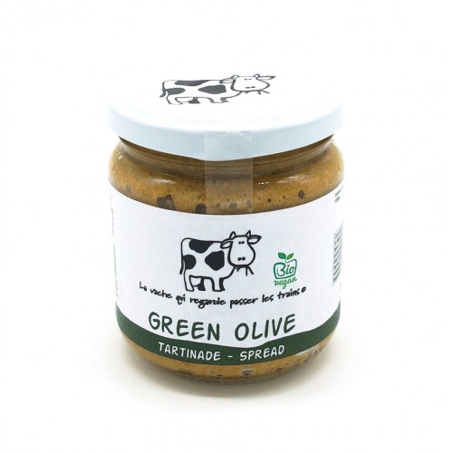 Green olives spread bio 190 ml (La vache qui regarde passer les trains)