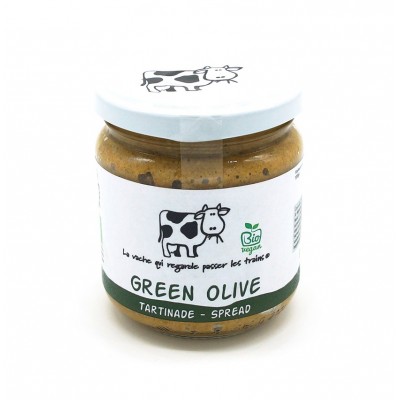 Green olives spread bio 190 ml (La vache qui regarde passer les trains)