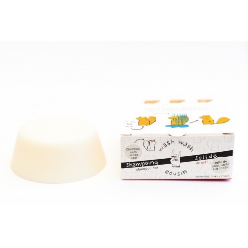 Shampoo bar - droog haar 70 g  (Wash Wash Cousin)