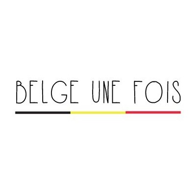 Tote bag je suis belge don't be jaloers - wit