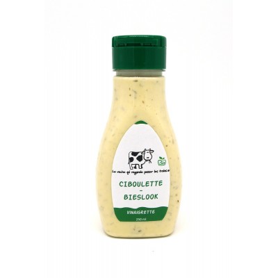 Vinaigrette ciboulette bio 150 ml  (La vache qui regarde passer les trains) 