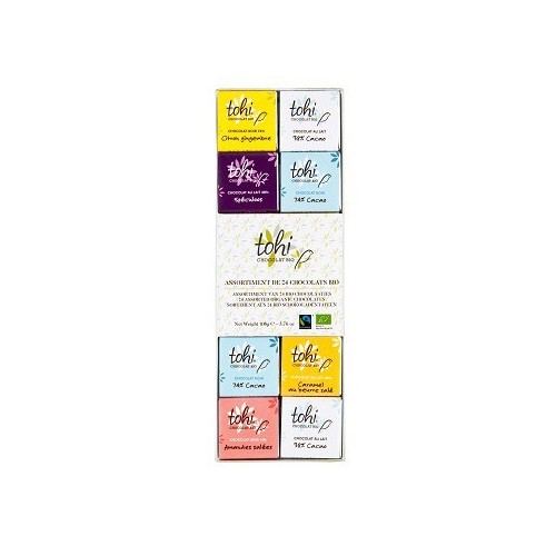 Assortiment 24 carrés gourmands BIO (Dolfin)