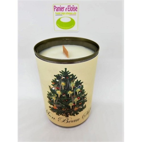 Bougie artisanale parfum sapin (Zeste de Patine)