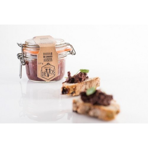 Eend pâté met foie gras en Orval 125 g (Phil' cuisine)