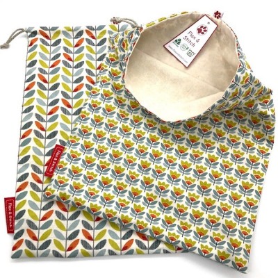 Herbruikbare zak voor brood -  klein Sven  (Flax & Stitch)