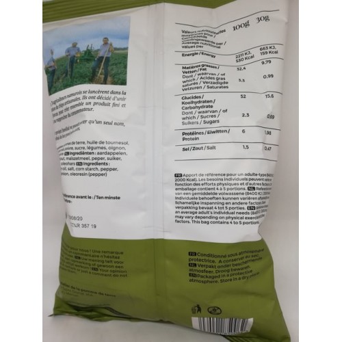 Les chips de Lucien poivre & sel  125 g