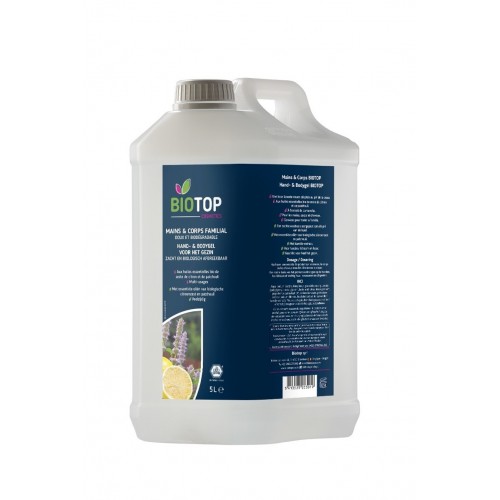 Gel lavant pour mains et corps 1 litre (Biotop)