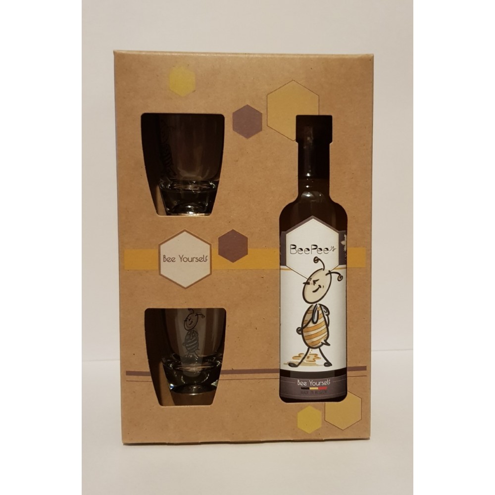 Ontdekkoffer 1 fles 20 cl + 2 glazen Pipi d'abeille