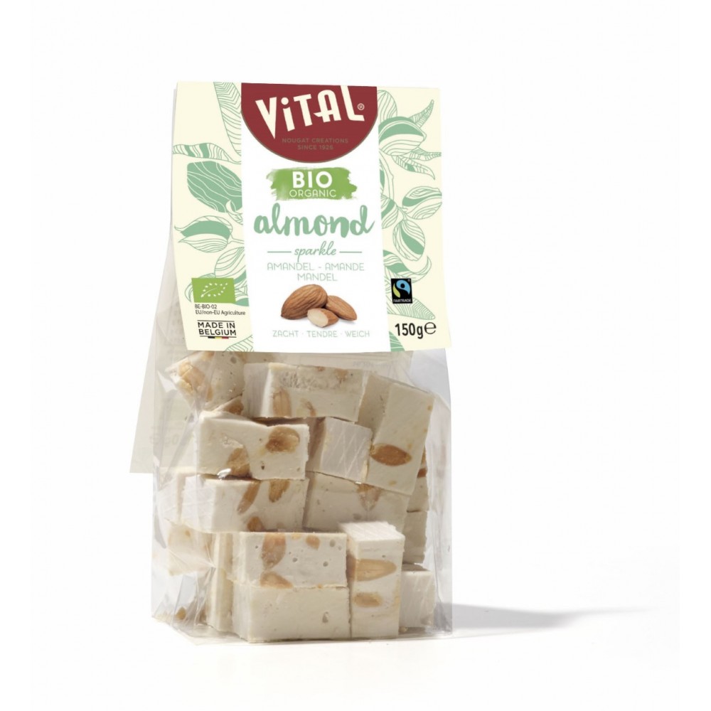 Bio&Fairtrade nougat amandel & vanilla 150 g (Vital)