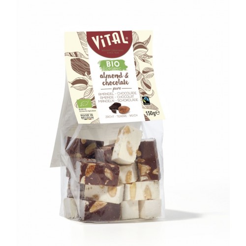 Nougat amandel & chocolade bio (Vital)