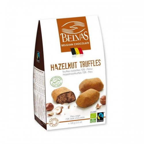 Truffels praliné bio/Fairtrade 100 g (Belvas)