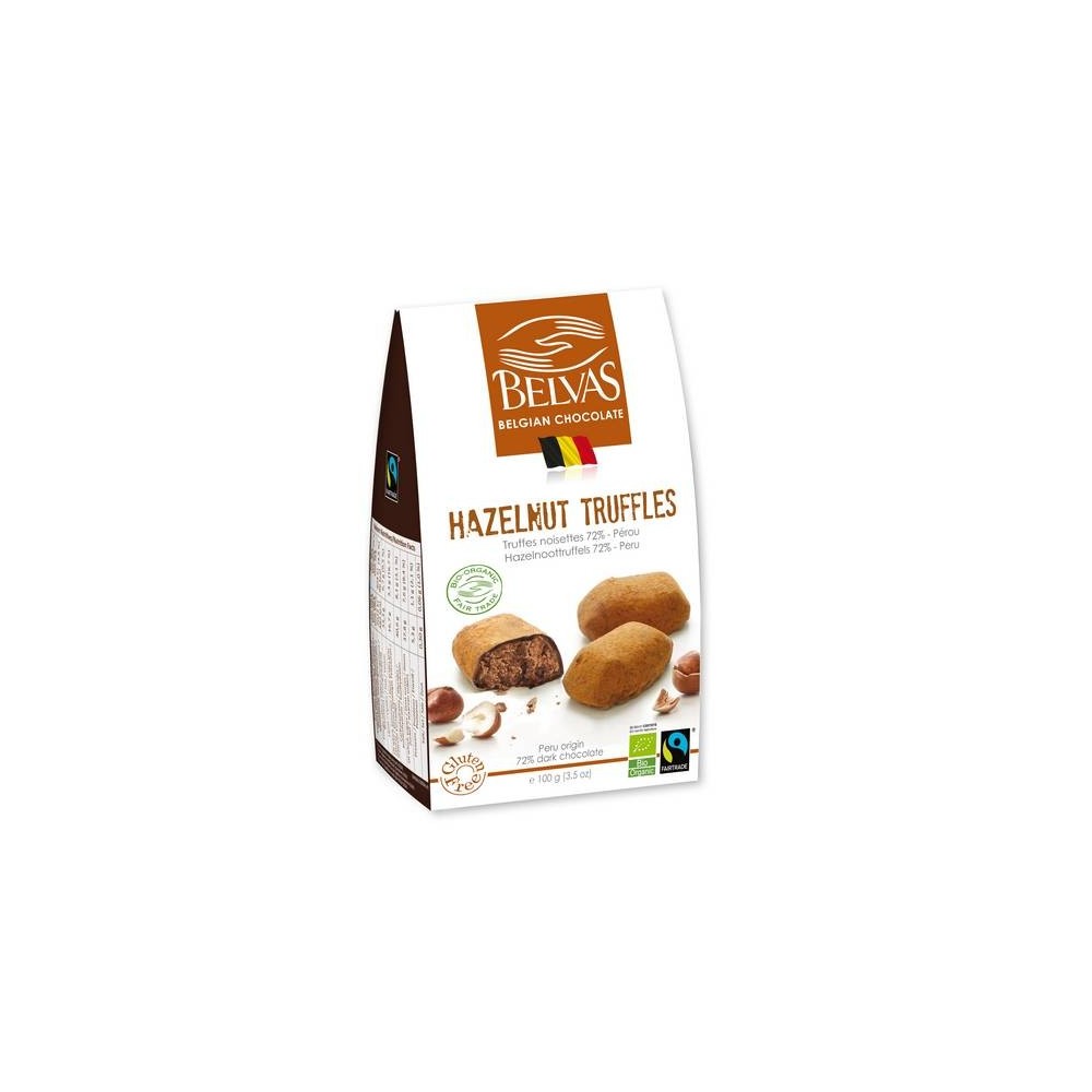 Truffels praliné bio/Fairtrade 100 g (Belvas)