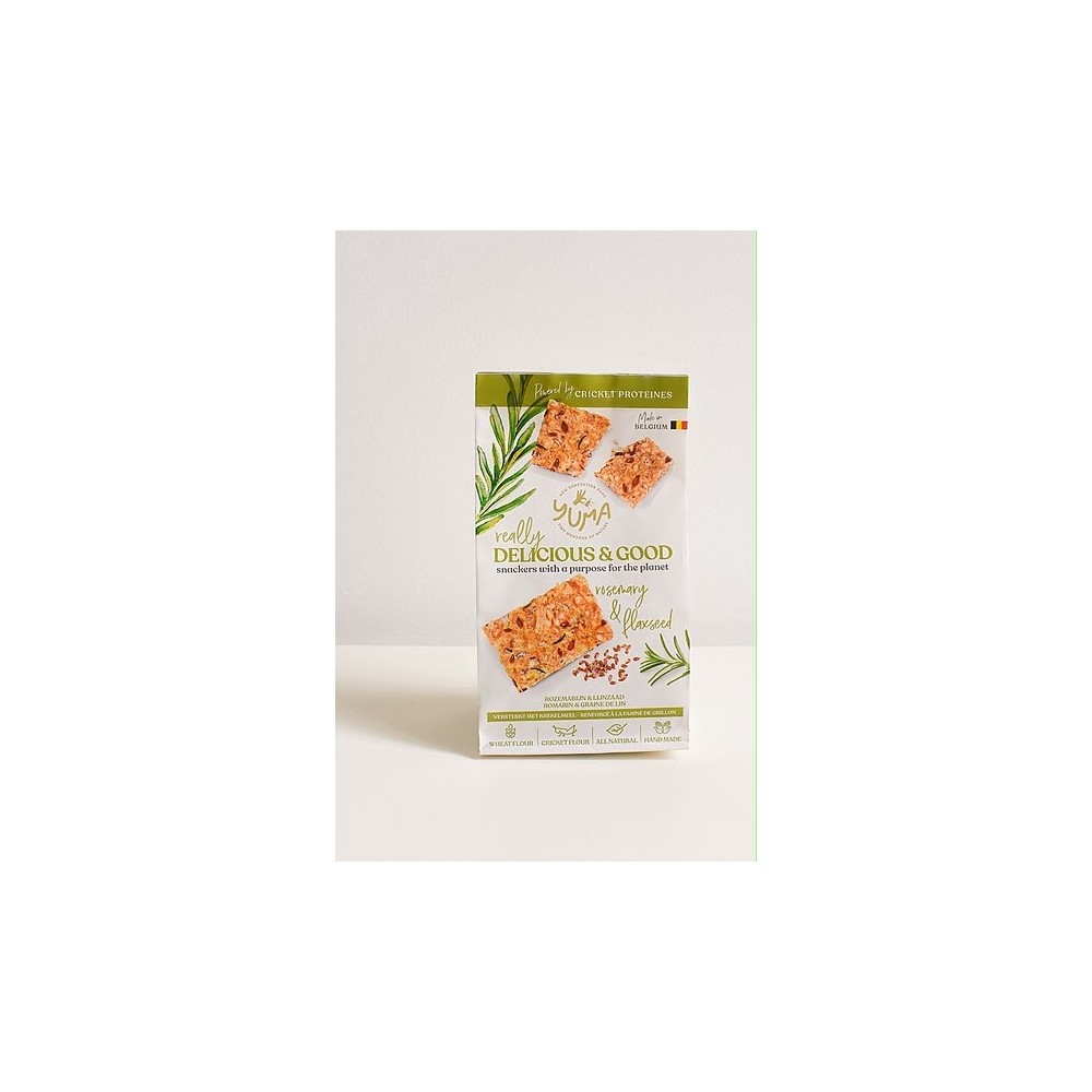 Crackers romarin et graine de lin 90 g (Yuma)
