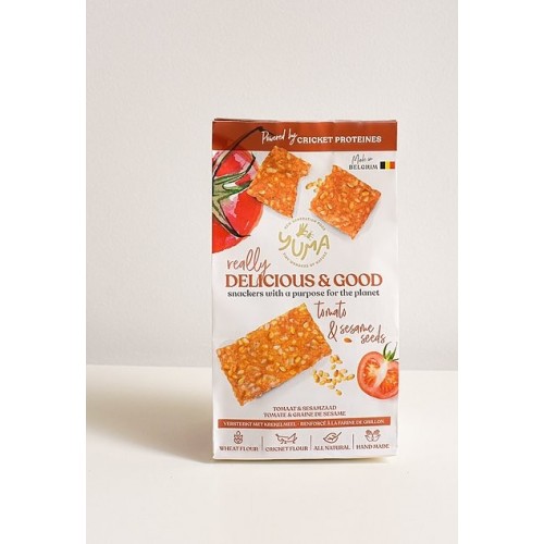 Crackers fleur de sel & pompoenzaad 90 g (Yuma)