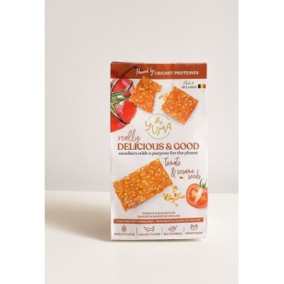 Crackers fleur de sel & pompoenzaad 90 g (Yuma)