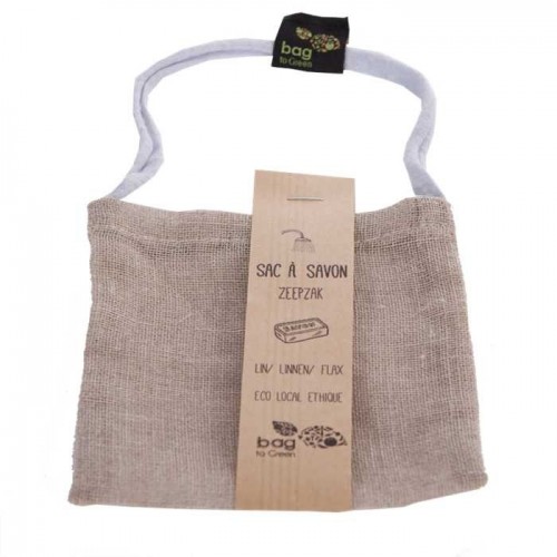 Katoenzak voor zeep  (Bag to green)