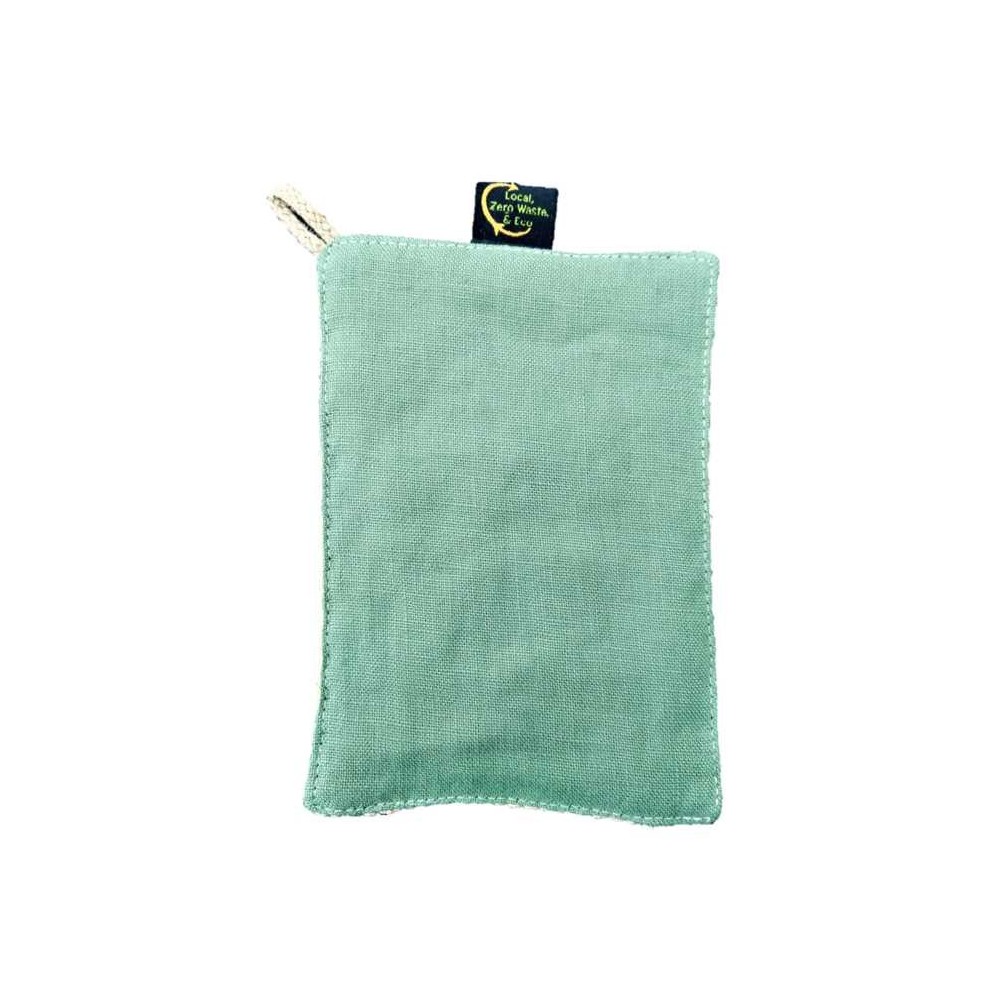 Lave-tout en lin et filet de coton bio 11x16cm (Bag to Green)