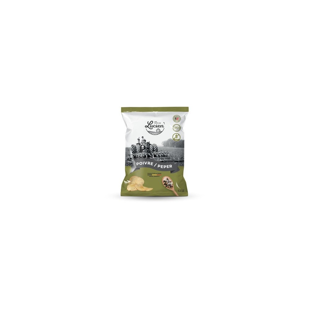 Les chips de Lucien poivre & sel  125 g
