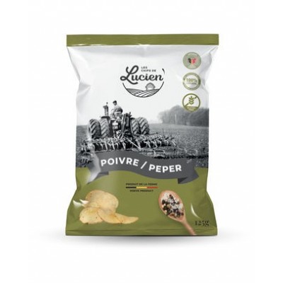 Les chips de Lucien poivre & sel  125 g