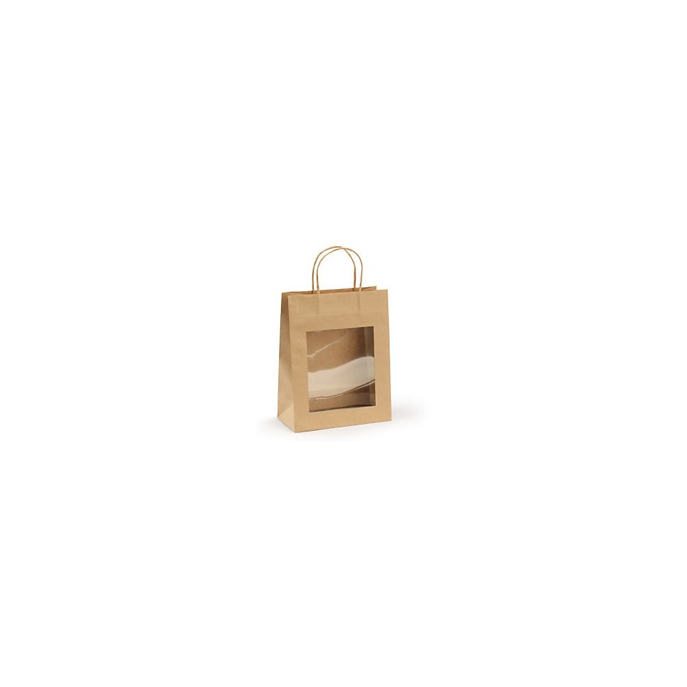 Papier geschenkzak met venster