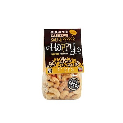 Noix de cajou sel et poivre bio 100 g (Happy People Planet)