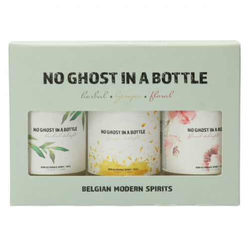 Alcohol vrij gin No Ghost in a Bottle Mini Collection 3 x 10 cl