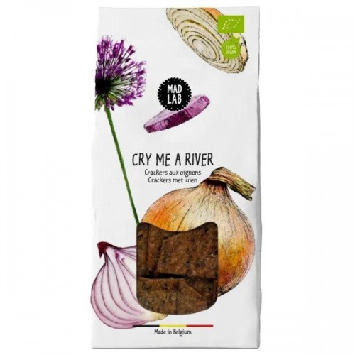 Crackers met uien bio 110 g (Mad Lab)