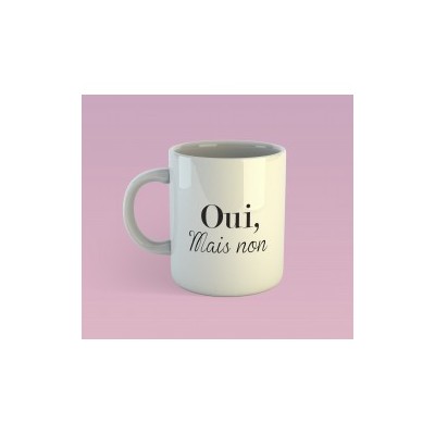 Mug "oui mais non" (Belge une fois)