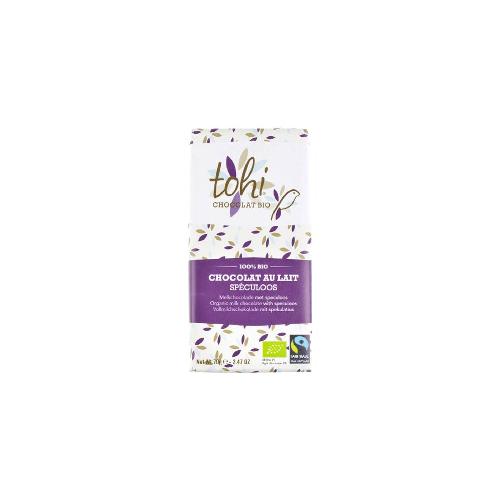 Chocolat BIO lait spéculoos(Dolfin