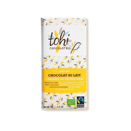 Chocolat BIO au lait caramel au beurre salé (Tohi)
