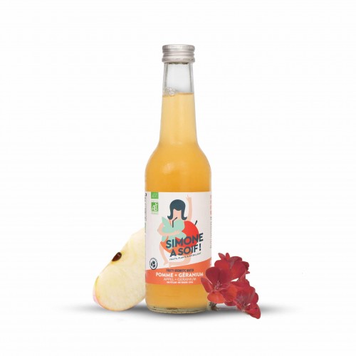 Géranium & pomme bio 33 cl (Simone à soif)