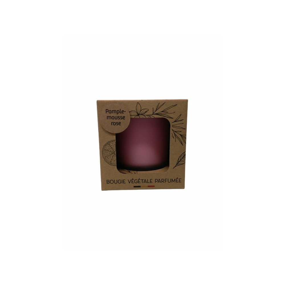 Bougie artisanale "Pamplemousse rose" (la flamme belge)