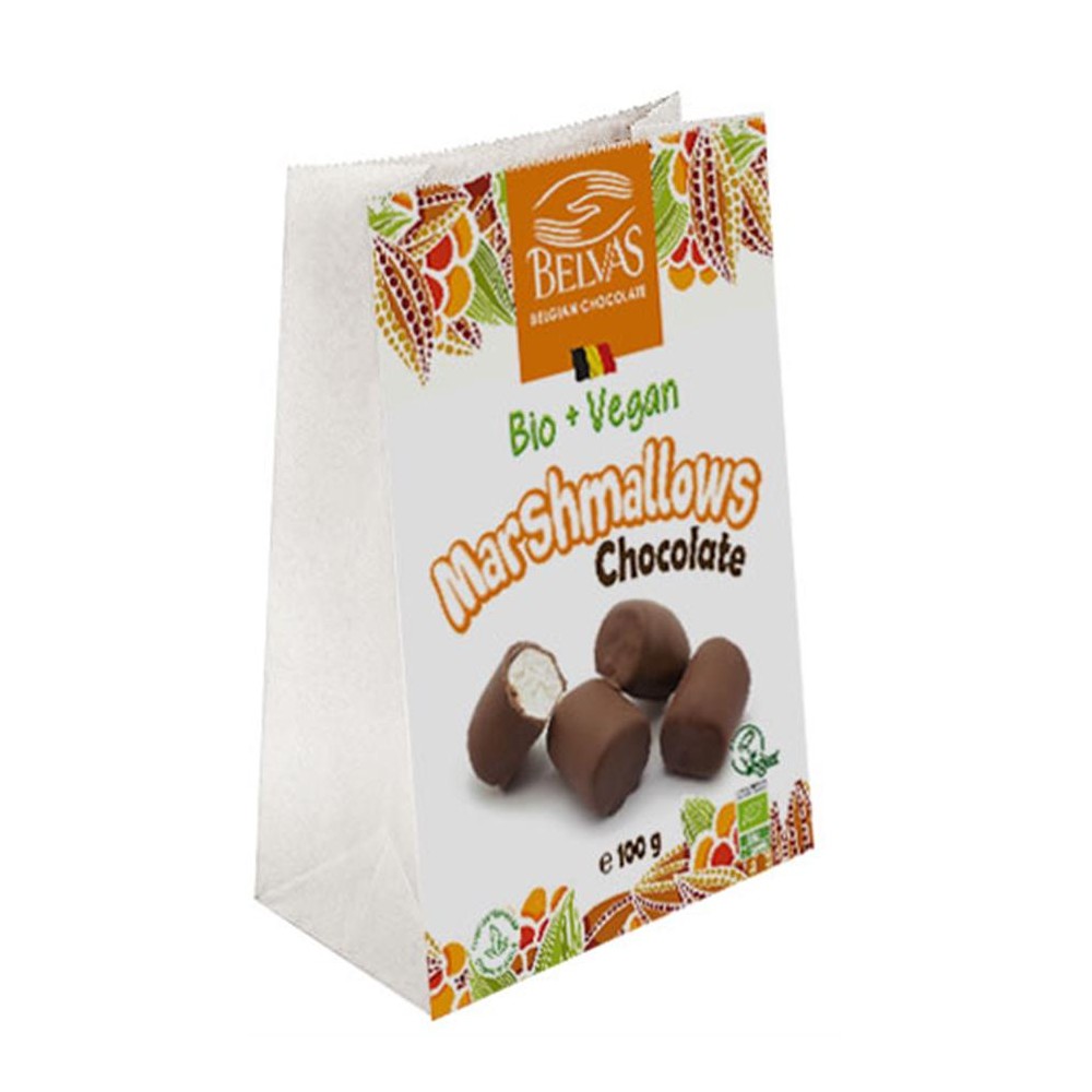 Marshmallow chocolat noir bio 100 g (Belvas)