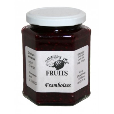 Confituur van frambozen 320 g (Saveurs de fruits)