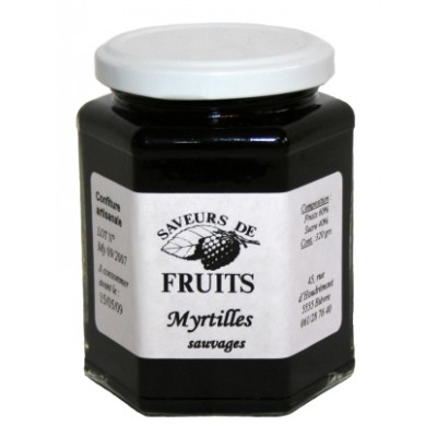 Confiture de myrtilles sauvages