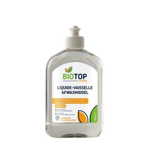 Liquide vaisselle main concentré 500 ml (Biotop)