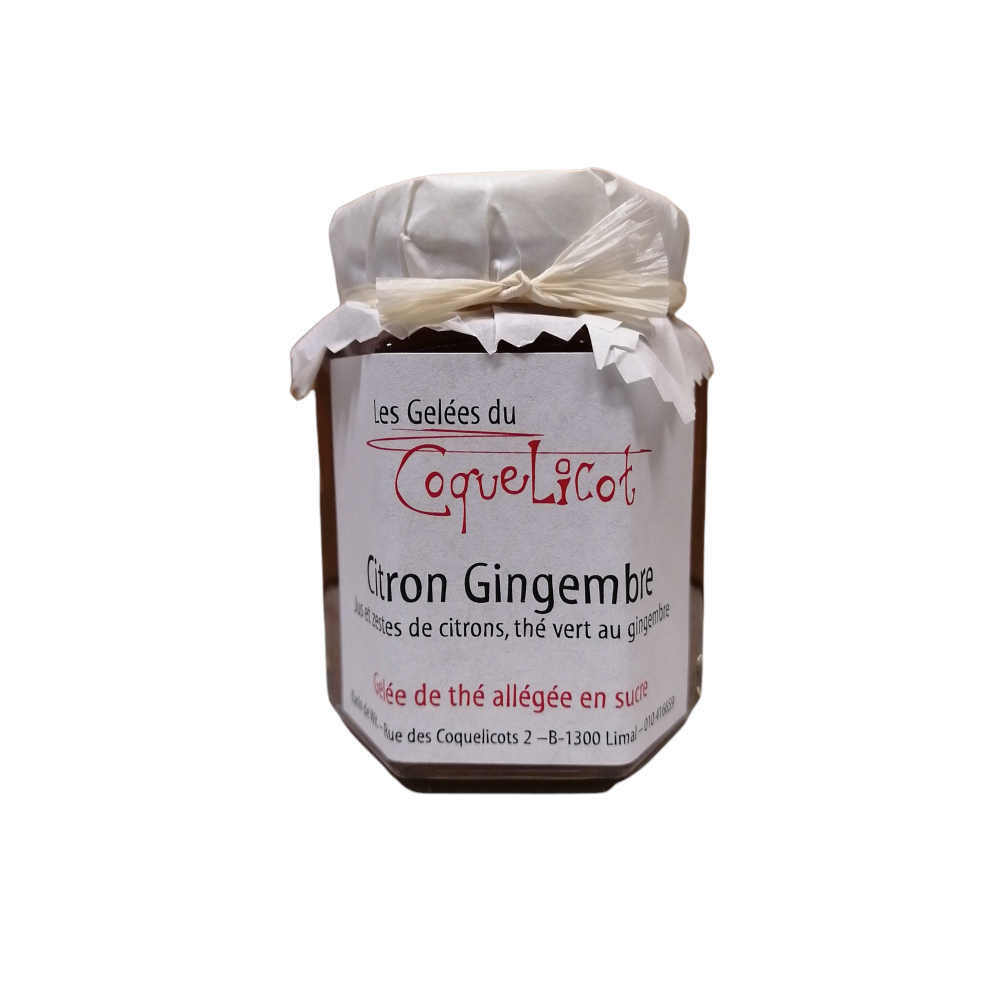 Gelée de thé citron gingembre 125 g (Les gelées du coquelicot)