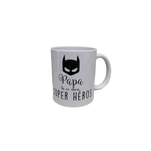 Mug "Papa tu es mon super héros" (Le début d'une histoire)